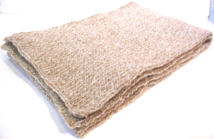 Schal - reine Wolle - beige-creme meliert- gestrickt Handarbeit - Länge: 100cm - NEU Bild 3
