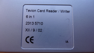 Card Reader / Writer Tevion Kartenlesegerät Speicherkarten Bild 5
