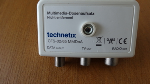 Multimedia-Dosenaufsatz Technetix CFS-02 65MMDoA Bild 1
