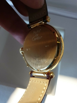 Cartier Pasha 18K 750er Massiv Gold Ref 2726 Automatik Herrenuhr 100% original Bild 7
