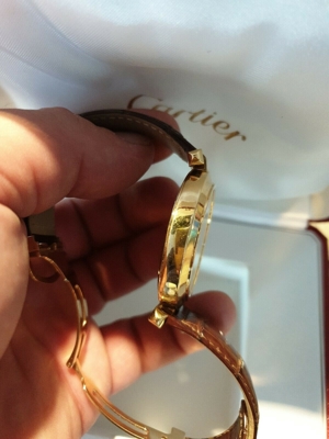 Cartier Pasha 18K 750er Massiv Gold Ref 2726 Automatik Herrenuhr 100% original Bild 8