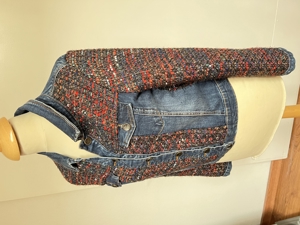 Damen Jeans Jacke von DESIGUAL blau / rot grosse 38 Bild 3