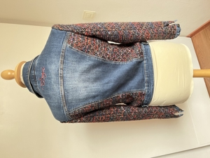 Damen Jeans Jacke von DESIGUAL blau / rot grosse 38 Bild 2