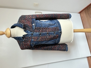 Damen Jeans Jacke von DESIGUAL blau / rot grosse 38 Bild 1