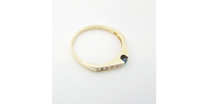 Ring Gold 585er / 14 kt Saphir Diamanten Edelstein Goldschmuck Bild 8