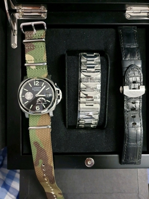 Panerai Luminor 6575 - PAM 0126 - Gangreserve - 3 Bänder - Fullset