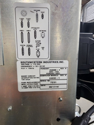 Bridgeport-Fräsmaschine der Serie 1, 42-Zoll-Tisch mit Prototrak-SMX-Steuerung Bild 5