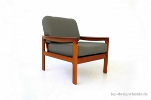 wie neu! Arne Wahl Iversen Vintage Teak Sessel Danish 60er 70er Bild 4