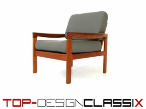 wie neu! Arne Wahl Iversen Vintage Teak Sessel Danish 60er 70er