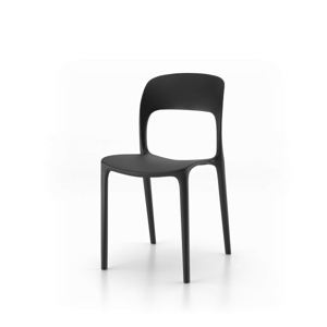 Zwei Stühle "Amanda" stapelbar Schwarz NEU Bild 1