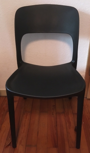Zwei Stühle "Amanda" stapelbar Schwarz NEU Bild 3