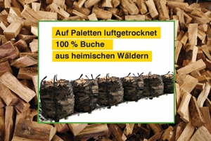 Brennholz 100 % Buche Trocken, 25 u. 33 schnitte Bild 2