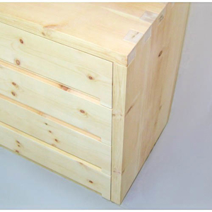 Kommode "Südtirol modern" teilweise aus Massivholz Zirbe (86 x 108 x 50 cm) Bild 4