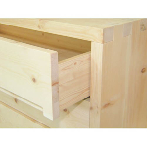 Kommode "Südtirol modern" teilweise aus Massivholz Zirbe (86 x 108 x 50 cm) Bild 3