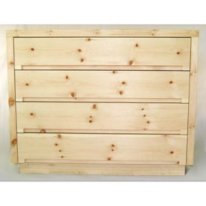 Kommode "Südtirol modern" teilweise aus Massivholz Zirbe (86 x 108 x 50 cm) Bild 2