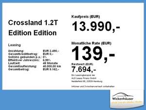 Opel Crossland 1.2T Edition SpurH LM PDC KAM BT Touch Bild 4