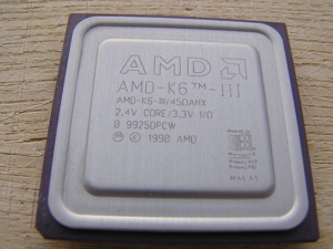 CPU AMD K6-III 450AHX - Prozessor 450 MHz f. Sammler Bild 1