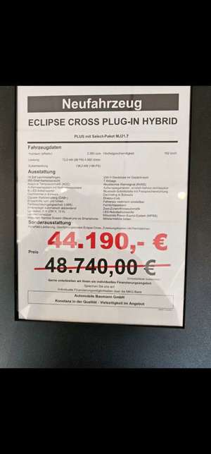 Mitsubishi Eclipse Cross Eclipse Cross Plug-In Hybrid 4WD Select Bild 1
