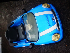 Privat Mini Cooper Kinderauto Elektrisch vor rück TOP in Blau Renner Bild 1