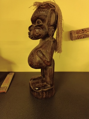 Bali Figur Indonesien Holz Bild 3