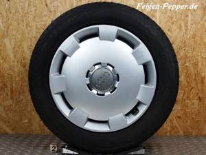 4x Vw Audi Seat Skoda Sommerräder 6,5x16et50 Stahlfelgen 5x112 205 55 16 91V Sommerreifen Radkappen  Bild 3