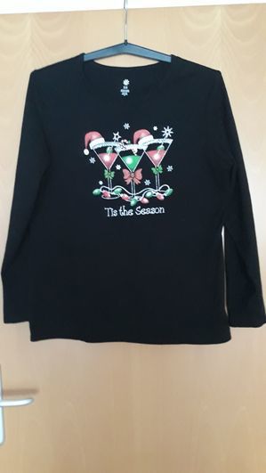 Glitzer Weihnachtsshirt