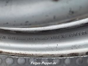 1x VW T5 T6 Stahlfelge 6,5x16et51 7H0601027D 5x112 5 112 Stahl Bild 7