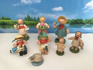 Wendt & Kühn verschiedene Blumenmädchen Erzgebirge 