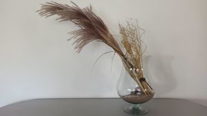 Vase Deko Glas H.32cm Fuß.14cm Hals.18cm, ohne Inhalt Bild 4