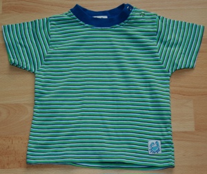 NEU - Gestreiftes T-Shirt - Größe 68 - Kurzarm - Baby-Shirt - NEU