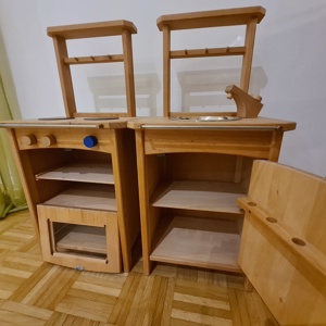 Schöllner Kinderküche aus Holz mit Backofen und Spüle Bild 2