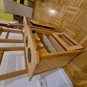 Schöllner Kinderküche aus Holz mit Backofen und Spüle Bild 3