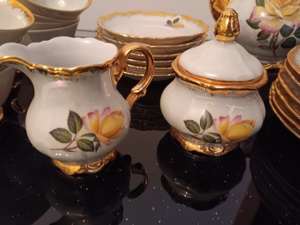 Kaffeeservice Porzellan 22 Karat Gold Bild 4