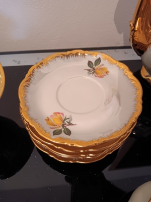 Kaffeeservice Porzellan 22 Karat Gold Bild 6