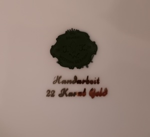 Kaffeeservice Porzellan 22 Karat Gold Bild 7