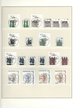 Bund Briefmarken Sammlung Jahrgang 1995   1999 komplett gestempelt Bild 6