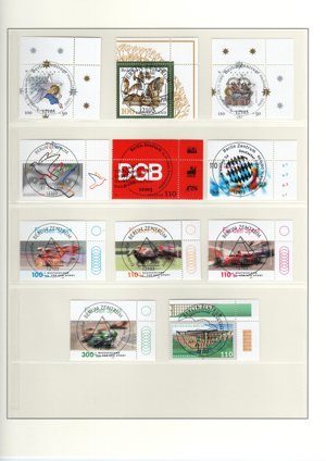 Bund Briefmarken Sammlung Jahrgang 1995   1999 komplett gestempelt Bild 8
