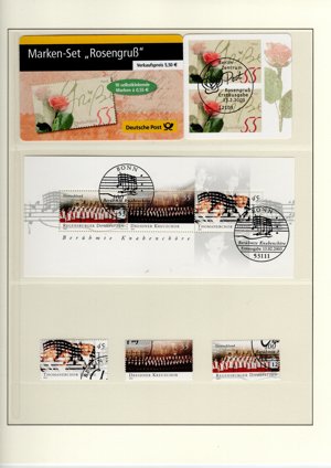 Bund Briefmarken Sammlung komplett gest. Jahrgang 2000   2003 Bild 10