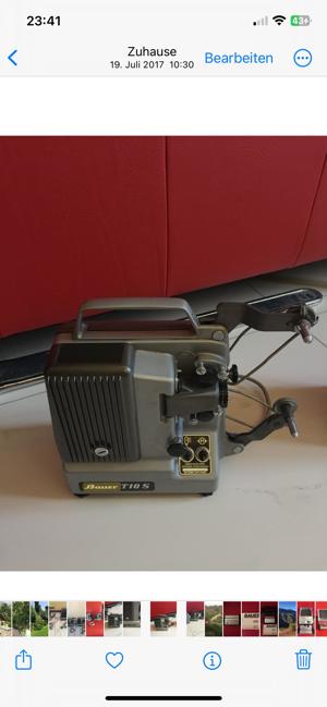 Bauer T 10 S Super 8 Filmprojektor, 2 Stück jeweils mit Hardcover Box , Vintage Projektoren Bild 4