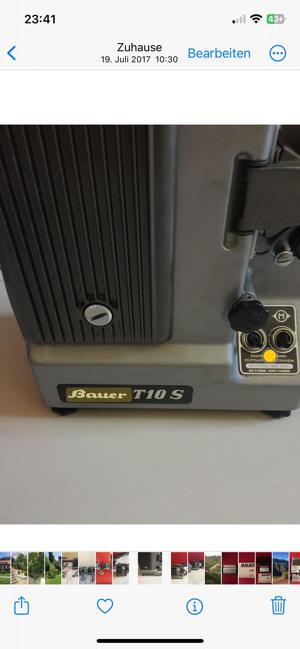 Bauer T 10 S Super 8 Filmprojektor, 2 Stück jeweils mit Hardcover Box , Vintage Projektoren Bild 5