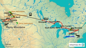 Kostenlosaktion zu meinem E-Book  Reise nach Kanada   Von Toronto nach Vancouver  Bild 2