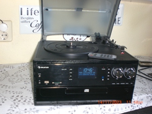 DAB FM Radio Stereoanlage Bluetooth Plattenspieler CD MP3 Player Kassette Bild 3