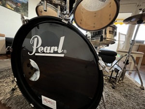Schlagzeug Pearl Export inkl. Becken Sabian AAX + Zubehör  Bild 4