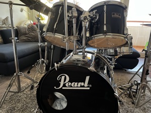 Schlagzeug Pearl Export inkl. Becken Sabian AAX + Zubehör  Bild 2