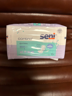 Seni Control Extra 4 Inkontinenzeinlagen 15 Stück   1 Packung  -   MHB 08   2028 Bild 1