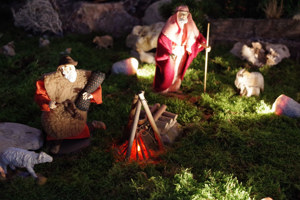 Einmalige, große Weihnachtskrippe   Unikat; Handarbeit Bild 3