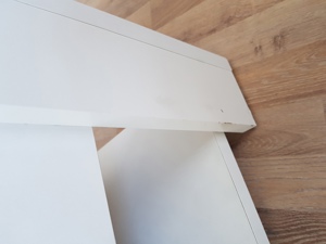 Couchtisch Wohnzimmertisch mit 2 Schubladen + 1 Einlegeboden, weiß mit Sonoma Eiche L90xB90xH46cm Bild 7