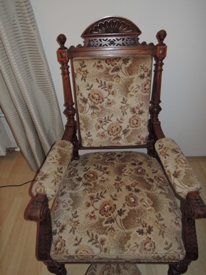 Stühle 4 Gründerzeitstühle +2 Armlehnsessel Stuhlgruppe Antikmöbel Antiquitäten Bild 4