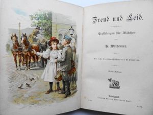 Waldemar, H. Freud und Leid. Erzählungen für Mädchen, um 1900, BIlder von W. Claudius. Bild 2