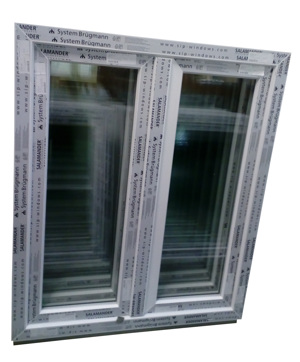 Kunststofffenster, Fenster auf Lager abholbar 100x120 cm 2-flg. Bild 1